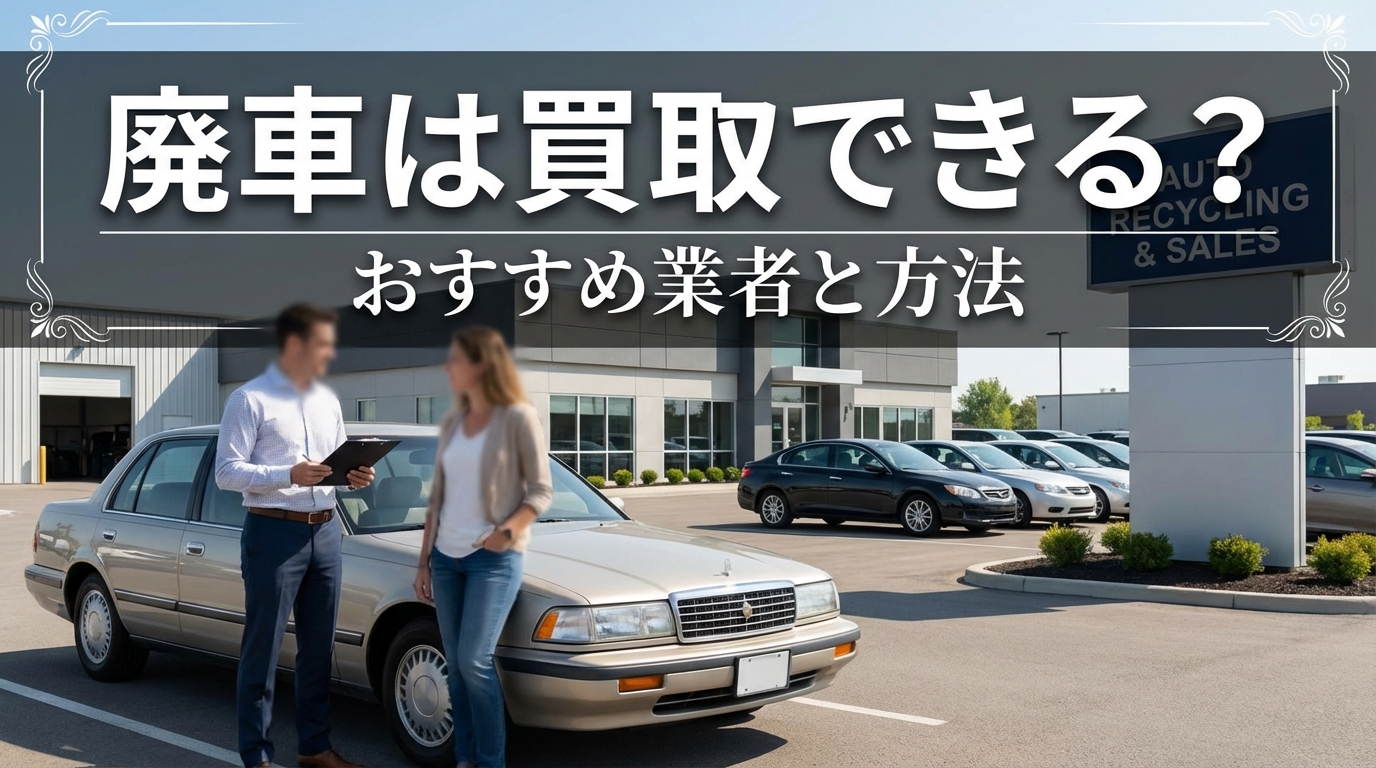 廃車は買取できる？おすすめ業者と方法