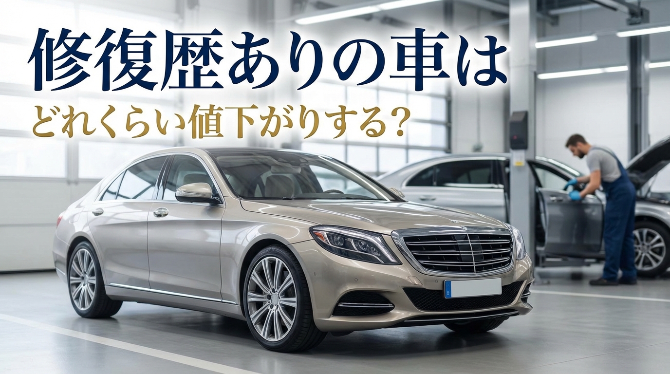 修復歴ありの車はどれくらい値下がりする？