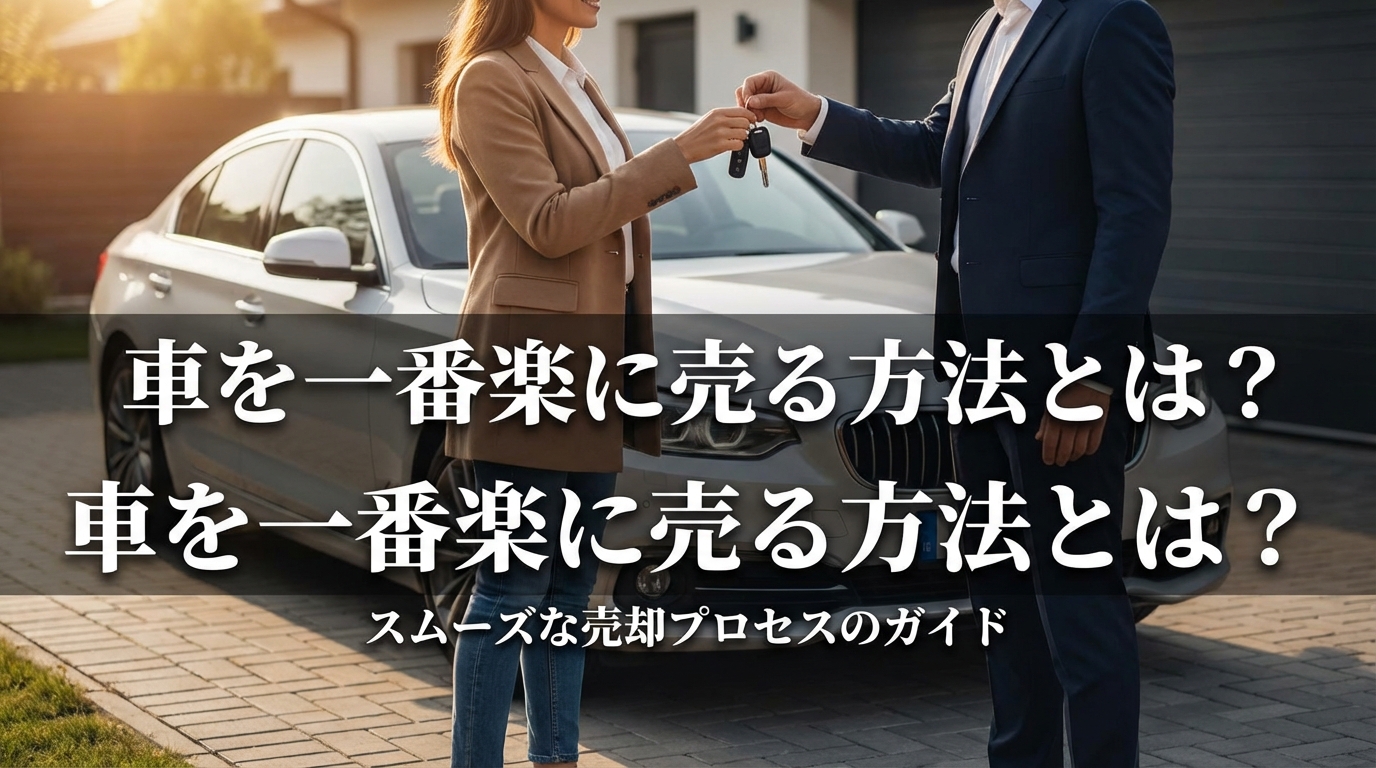 車を一番楽に売る方法とは？