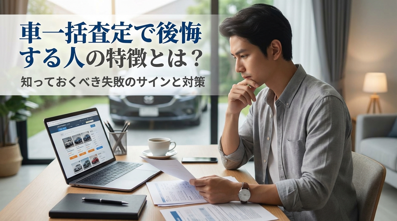 車一括査定で後悔する人の特徴とは？