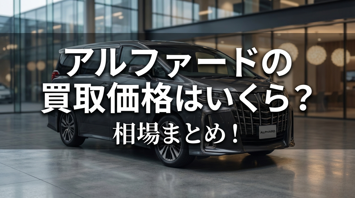 アルファードの買取価格はいくら？相場まとめ！