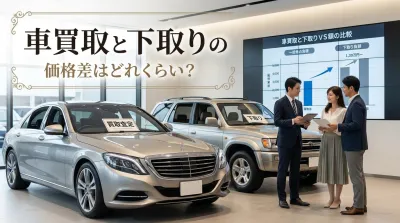 車買取と下取りの価格差はどれくらい？