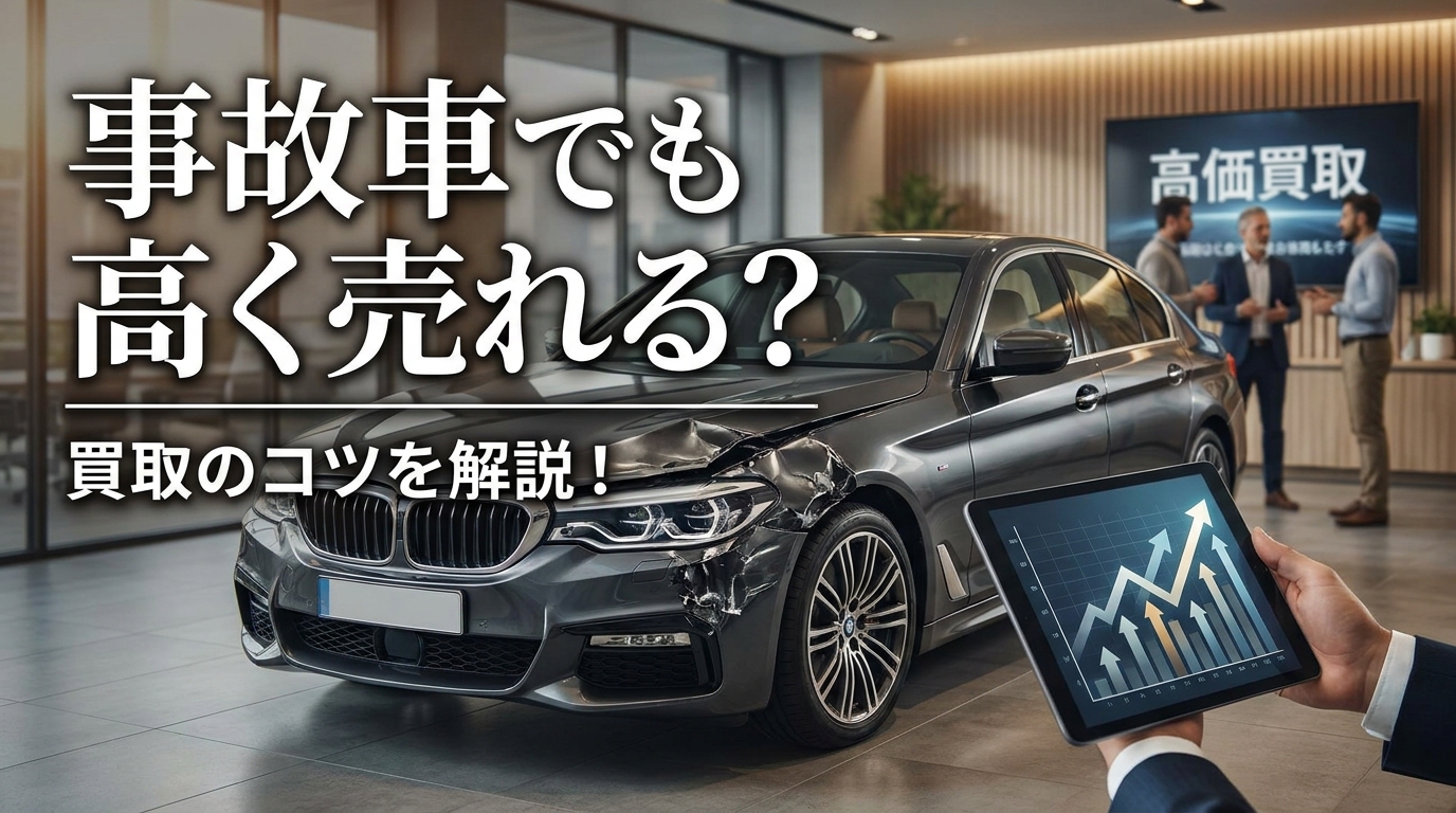 事故車でも高く売れる？買取のコツを解説！