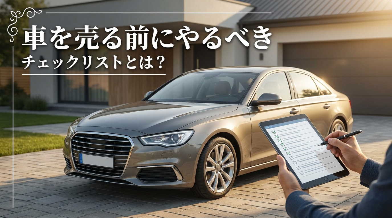 車を売る前にやるべきチェックリストとは？