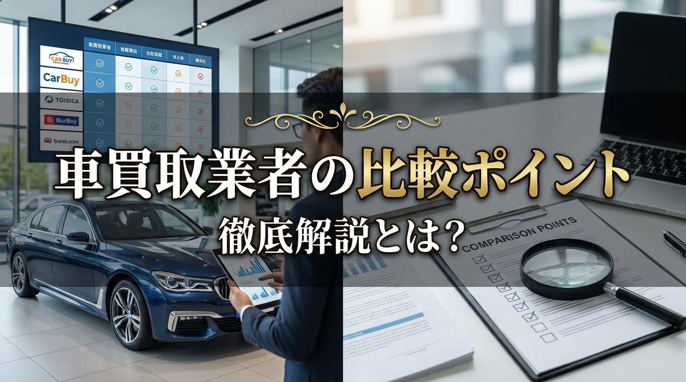 車買取業者の比較ポイントを徹底解説とは？