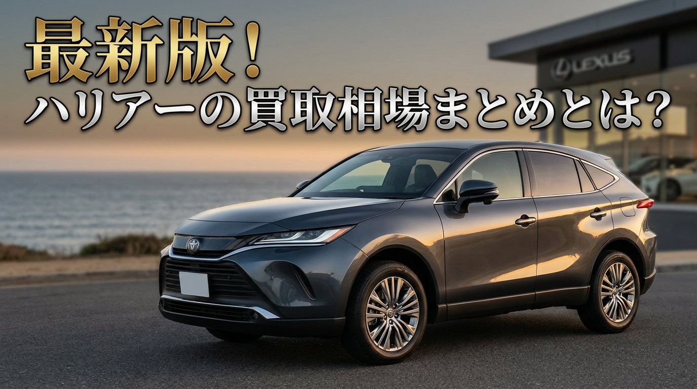 最新版！ハリアーの買取相場まとめとは？