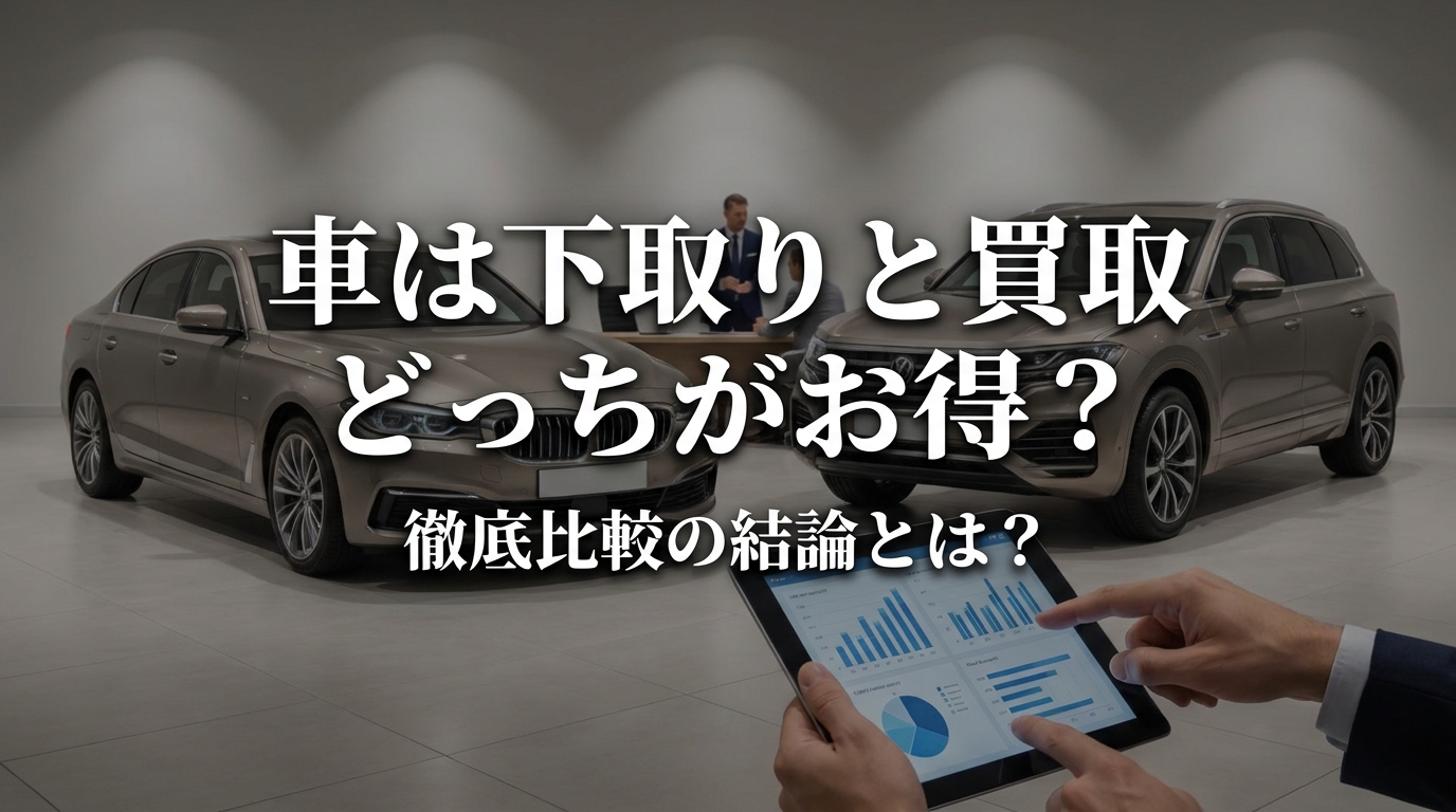 車は下取りと買取どっちがお得？徹底比較の結論とは？