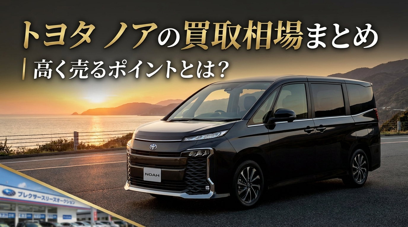 トヨタ ノアの買取相場まとめ｜高く売るポイントとは？