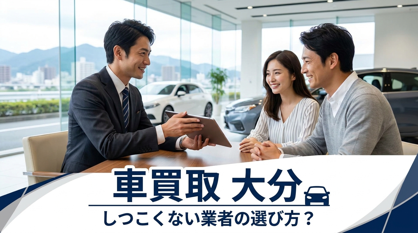 車買取 大分 しつこくない業者の選び方？